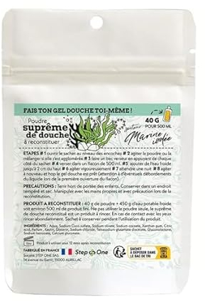 Duschgel in Pulverform Marine iodée - zum selbst Mischen - 40gr = 500ml - Step One