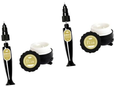 Beavorty 2 Set Di Colla Per Unghie Finte Colla Solida Per Unghie Colla Per Nail Art Colla Per Pasta Colla Per Strass