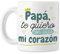 BAOBAB REGALOS Padres (Papá te quiero con todo mi corazón - Taza para Papá: Diseño Emotivo para el Día del Padre | Especial de Cerámica Resistente | Apto para Microondas y Lavavajillas)