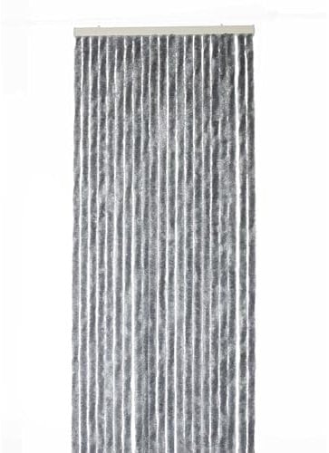 WERKA PRO Dunkelgrauer einfarbiger Chenille-Vorhang 90 x 220 cm