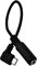 Cherjoury - Adattatore audio micro USB maschio a jack audio da 3,5 mm ad angolo retto, adattatore jack per cuffie di collegamento telefonico da 0,15 m, cavo audio