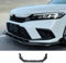 Auto Frontspoiler für Honda Civic 11th Generation 2022 2023 Frontstoßstange Lippe Spoiler Splitter Ersatz- Verschleißteile Car Styling Karosserie-Anbauteile,Matte Black