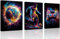 OWNANRTHM Gaming-Bilder für Wand, Gaming-Wandkunst, gerahmt, Gaming-Zimmer, Gemälde, Game-Controller, Wandkunst für Spielzimmer, Jungenzimmer, Schlafzimmer, Wanddekoration, gerahmt, 30,5 x 40,6 cm x 3