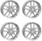 4x AUTEC Felgen Alufelgen BAVARIS 8.0x19 ET57 5x112 Brillantsilber kompatibel mit BMW 1 2er
