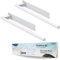 ORZAC® Asciugamani da bagno Adesivi | Accessori senza trapano in acciaio inox accessori qualsiasi stanza (bianco)