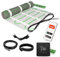EH Expert EcoPRO Heizmatten Set | 100 W/m² | 10 m² | Elektrische Fußbodenheizung - für Fliesen, Naturstein, Teppich, Vinyl und Laminat, inkl. Installationsmaterial, mit WLAN Touchthermostat (Schwarz)