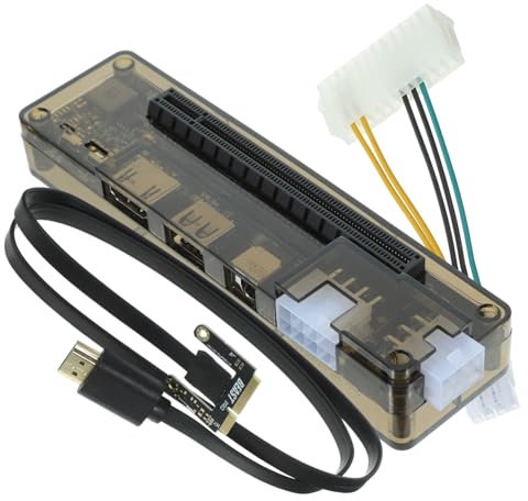 BELLIFFY External Graphics Card Docking Station for Laptops, Mini Pci-e Video Card Adapter, Portable Notebook Independent Gpu Expansion Dock for Gaming and Professional Use Random Style