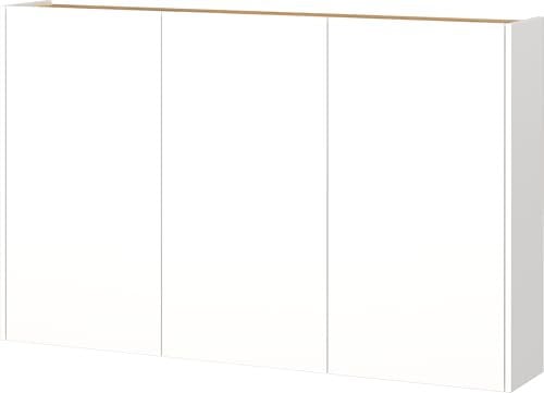 Germania Schuhschrank 1346-513 GW-Libbiano, in Weiß/Navarra-Eiche-Nb., mit geringer Tiefe, 138 x 87 x 25 cm (BxHxT)