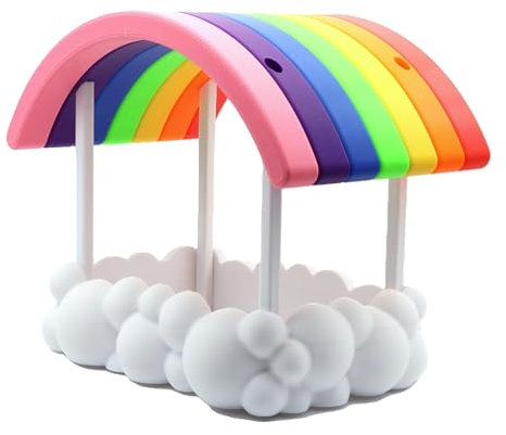 Vogelhaus Vogelfutterstation zum Hängen aus wetterfesten PETG - Modell: Regenbogen