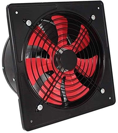 Industrial Extractor Fan 250mm 2100m3/h, Wall Mounted - Low Noise Heavy Duty Metal Axial Exhaust Ventilation Commercial Extractor Fan