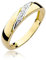 MARKO Goldring Schmuck - Damenring aus echtem Gold 333 - Goldring mit Box - Verlobungsring, Ehering, Schmuck - 8 Karat Gold - Geschenk für Frau, Freundin (52 (16.5))