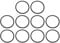 10 Pcs 210mm EVA Speaker Sealing Rings - High Density Woofer Gasket for Car Home PA Subwoofers, Sound Isolation & Vibration Dampening Foam Seals