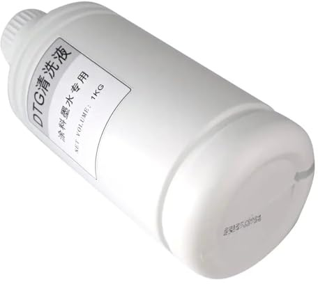 UHSTJW 1000 ml Flasche DTG Ink Reinigungslösung Universal Cleaner Flüssigkeit für Textiltinte Druckkopf kompatibel mit DTG -Druckern