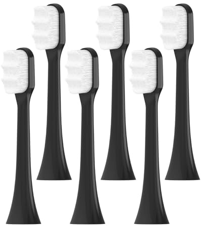 6 Stück ultraweiche Ersatzbürstenköpfe, kompatibel mit Philips elektrischen Zahnbürsten 4100, 6100, 6500, 9000, 9300, 9900 und 9500