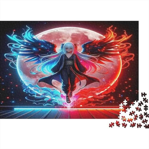 Angel Wings 1000 Pieces Premium Paper Jigsaw Golden Temple Ange Puzzle Unique Detailed Challenging for Adults Age 14+ 52x38cm/1000pcs