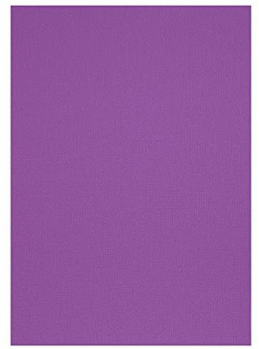 Ursus 80004627 - Bastelkarton Struktura Basic 2 Holunder, geprägter Tonkarton mit Leinen-Struktur, 220 g/qm, DIN A4, 25 Blatt, farbiges Papier zum Basteln, geeignet für Tintenstrahl-und Laserdrucker