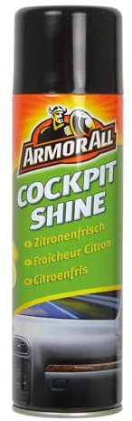 Armor All All 85500L Cockpit-Shine Zitronenfrisch 500 ml GAA85500GB, antistatische Innenreinigung