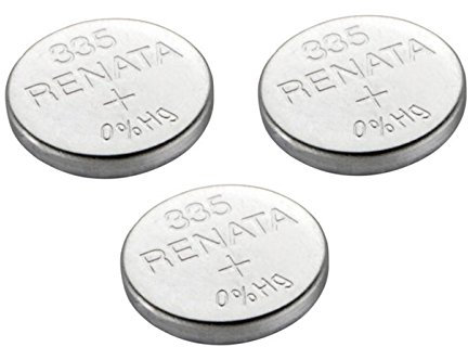 Renata 3x 335 Or SR512SW Watch Battery Swiss Made Silver Oxide 1.5 V Also SB-AB, 280-68, V335, 622