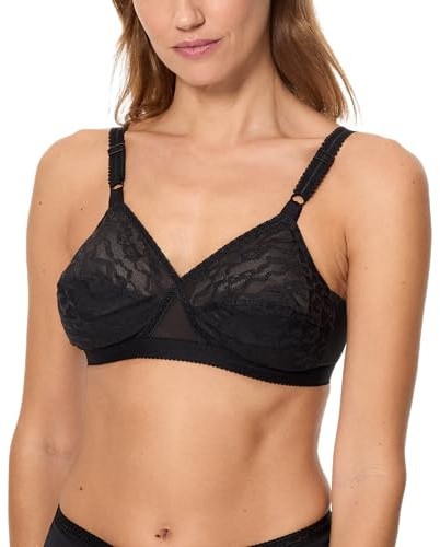 Playtex Women's Cross Your Heart 165 Soft Cup Everyday Bra, Black, 36B