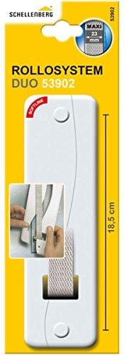Schellenberg 53902 Placa de Cubierta Duo Maxi, 185mm, Color Blanco, Distancia entre agujeros 18,5 cm