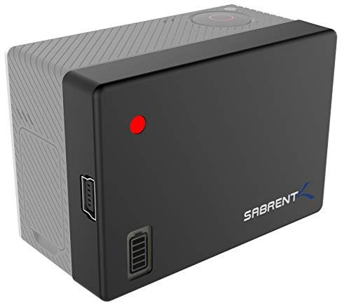 Sabrent Extended Battery Pack for GoPro HERO4, HERO3+, HERO3 [with Backdoor Housings for HERO4 Only] (GP-KPHA)