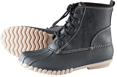 PFIFF Damen Bootle Stallschuhschuhe Winterschuhe, schwarz, 42