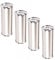 SOTECH 4er Set Möbelfüße RADO (Höhe 200 mm, Ø 50 mm, Aluminium/Chrom poliert) höhenverstellbare Stellfüße