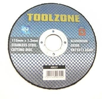 TOOLZONE 4 1/2 ANGLE GRINDER ULTRA THIN METAL CUTTING DISCS