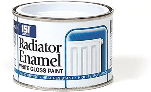 Pintura para radiador, esmalte blanco brillante, 180 ml