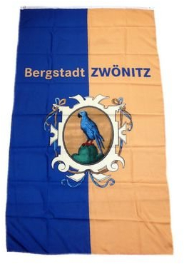 Fahne/Flagge Zwönitz Erzgebirge NEU 90 x 150 cm