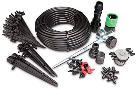 Rain Bird SWDMSPKIT Drip Irrigation Spot Watering Manifold on a Spike Kit, Bubblers and Emitters