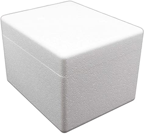 Styroporbox/Thermobox - 3,6 Liter - 26 x 21 x 18 cm/Wandstärke 3 cm - Styrobox