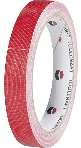 Gewebeklebeband auf einen einzigen Seite (L x B) 10 m x 19 mm rot HEB19L10RC TOOLCRAFT Inhalt: 1 Rolle (I)
