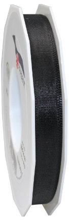 Präsent - EUROPA Geschenkband - schwarz - 50-m-Rolle 15 mm