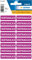 HERMA 15037 Vertraulich Aufkleber, 320 Stück, 12 x 40 mm, selbstklebend, klein, Warnhinweis Etiketten für vertrauliche Dokumente und Unterlagen, Papier Hinweisetiketten, lila violett
