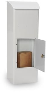 Paketbriefkasten Beech 458 weiß, Entnahme hinten