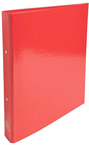 Exacompta - Referenz 549295E - Box mit 10 Iderama starren Ordnern - 2 runde Ringe, Durchmesser 30 mm - Rücken 40 mm - Außenmaß: 32 x 26 cm - A4-Dateiformat - Farbe: Rot