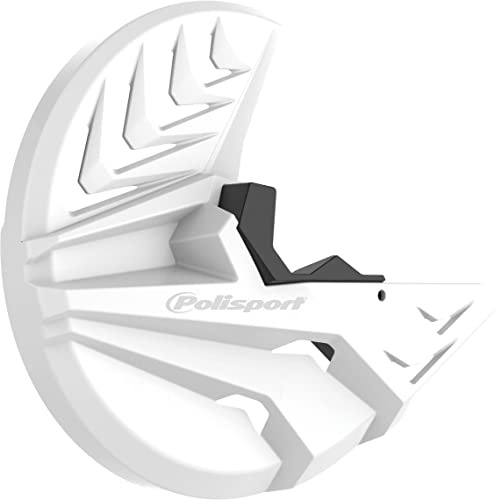 PROTEZIONE DISCO FRENO + FORCELLA INFERIORE BIANCO/NERO POLISPORT