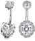 Incaton Kristall Herzen Bauchnabelpiercing Nabelpiercing Ring Banane Piercing Chirurgenstahl Piercing Schmuck 2stk 14 Gauge 10mm