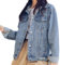 Beskie Oversized Denim Jacket for Women Grils Long Sleeve Boyfriend Jean Jackets Loose Coat