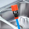 Pomya Connecteur de Tuyau, connecteur de Tuyau, Accessoires d'arrosage Adaptateur de Robinet, connecteur Universel Cuisine pour Jardin pour Patio Maison(Orange)