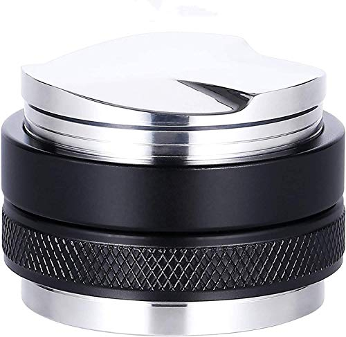 Senmil 51mm Kaffeeverteiler & Sabotage 2 in 1,Kaffee Tamper,Doppelkopf-Kaffeewaage Passend für 54mm Siebträger, einstellbare Tiefe, professioneller manueller Espressokocher