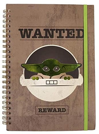 Star Wars Wanted The Child Grogu DIN A5 Notizbuch Mando - The Mandalorian