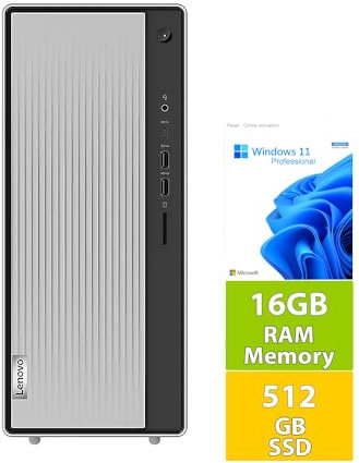 pccustomizer 2024 Desktop PC AMD Ryzen 5 5600H 12-Core | 16GB DDR4 | 512GB SSD | Smart Card Reader | USB3 | WiFi 600 and Bluetooth 5 | HDMI | Windows 11