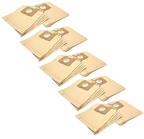 vhbw 50x Staubsaugerbeutel Ersatz für Swirl A 07 / A07 für Staubsauger - Papier, 26cm x 22cm, Sandfarben