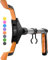 SLAH® 81cm pince ramasse objet for adult - 32 objet pince de préhension stick for Disabled Aids | Aides à la main pour personnes âgées et enfants Pliable Rotative déchets pince telescopique (Orange)