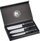 Chef Cuisine Damast Messer-Set 3-tlg., Chef Messer, Santoku Messer, Allzweckmesser