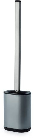 Blue Canyon Santorini TPR Toilet Brush & Holder for Bathroom, Flexible Toilet Bowl TRR Brush Head for Deep Cleaning, Compact Size, Elegant Design – Silver