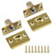 2 Pack Ball Door Catches - Adjustable Roller Spring Bearing Door Latches for Closet, Wardrobe, Cabinet (Gold)
