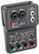 Akozon Audio Mixer Soundboard 2 Kanäle Audio Mixer USB 48V Phantomspeisung Kompaktes Sound Mischpult für Musikaufnahme Home Karaoke Internet Karaoke